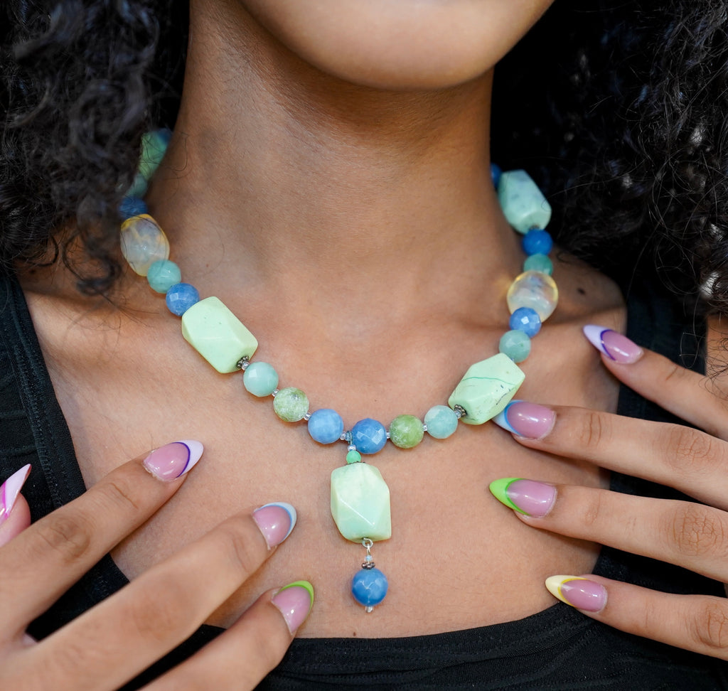 Seafoam Drop Necklace