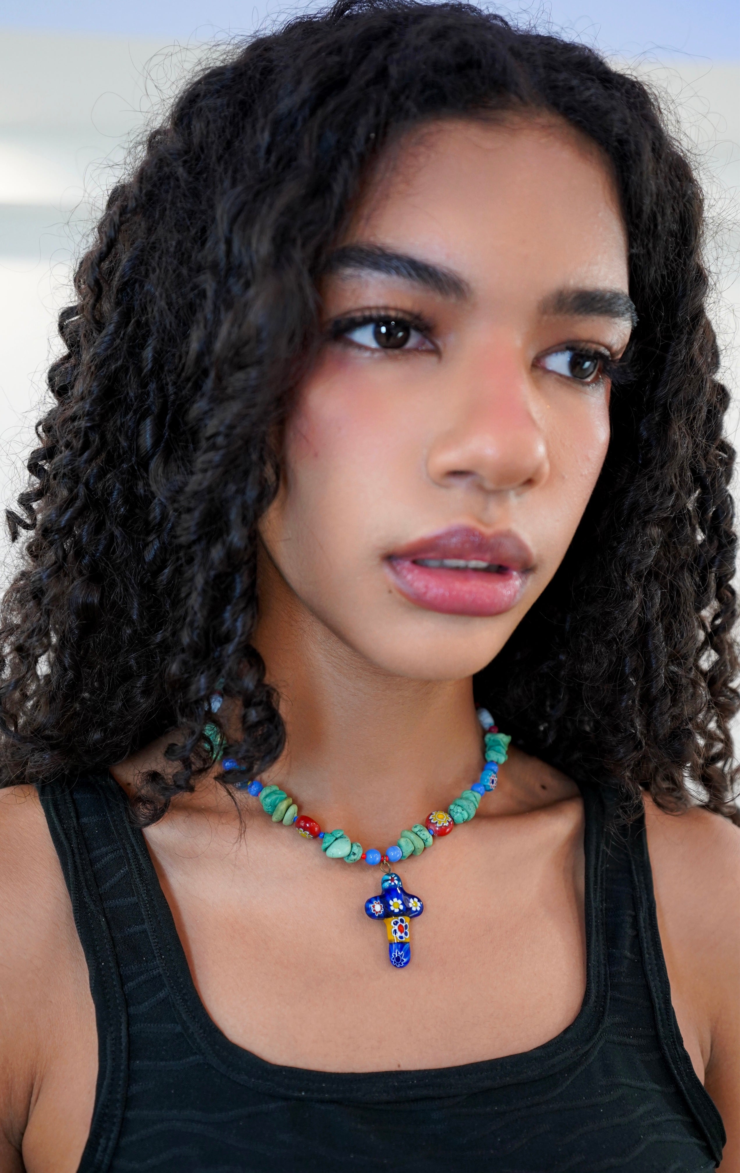 Talavera Cross Necklace