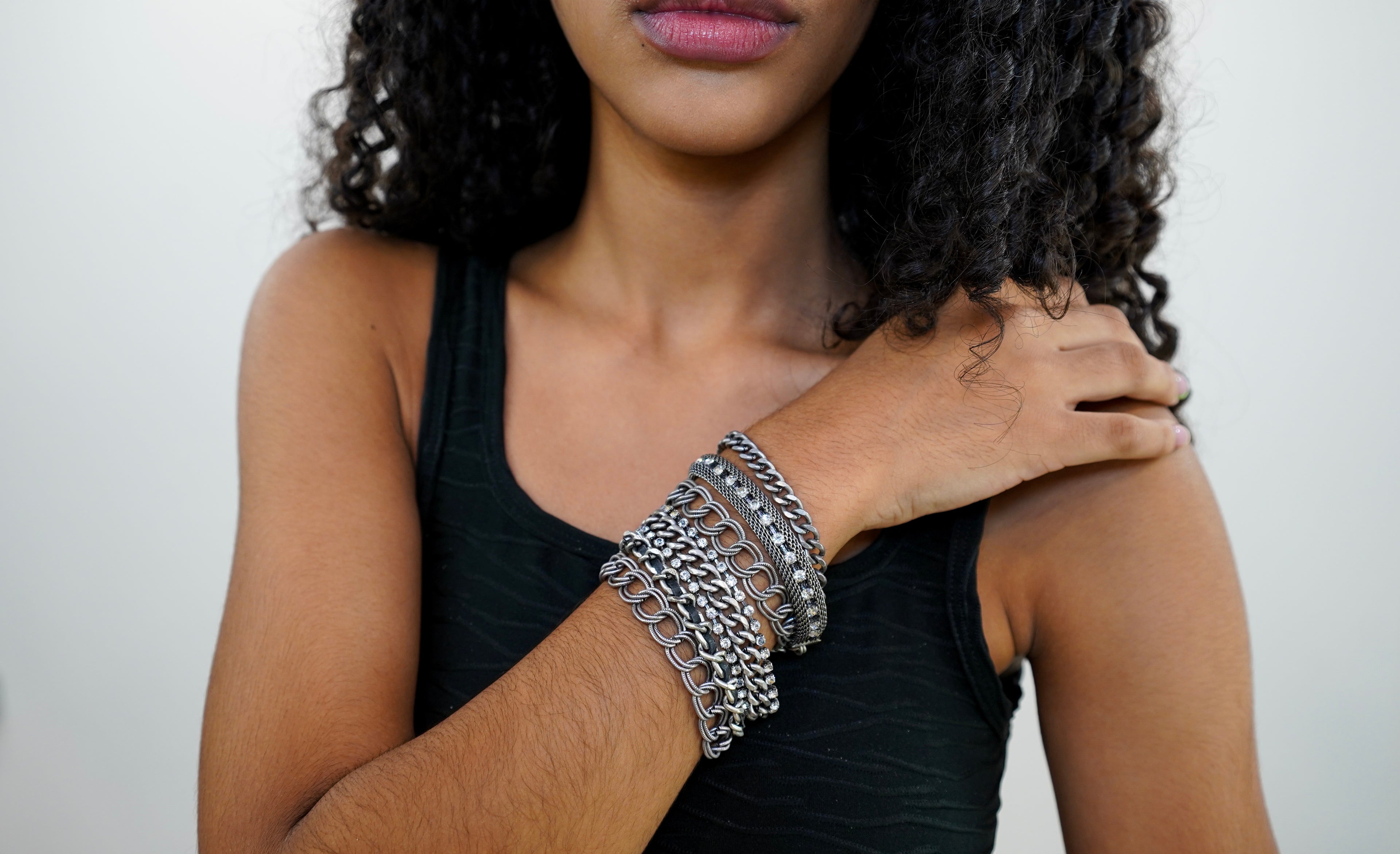 Silver Chain Cuff