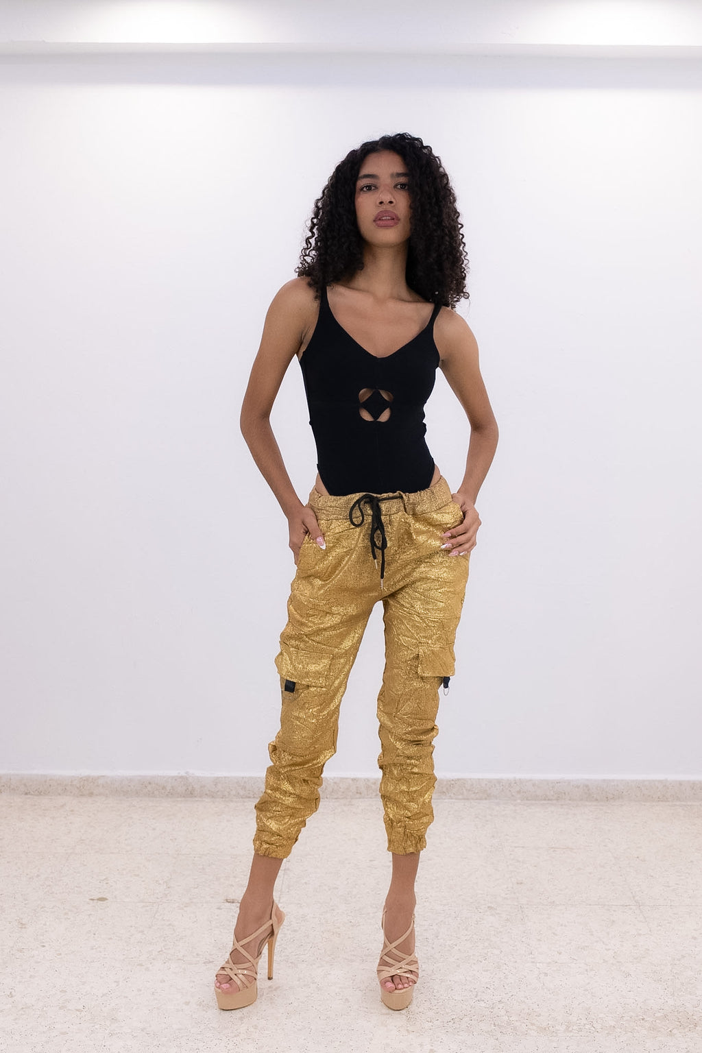 Golden Cargo Pants