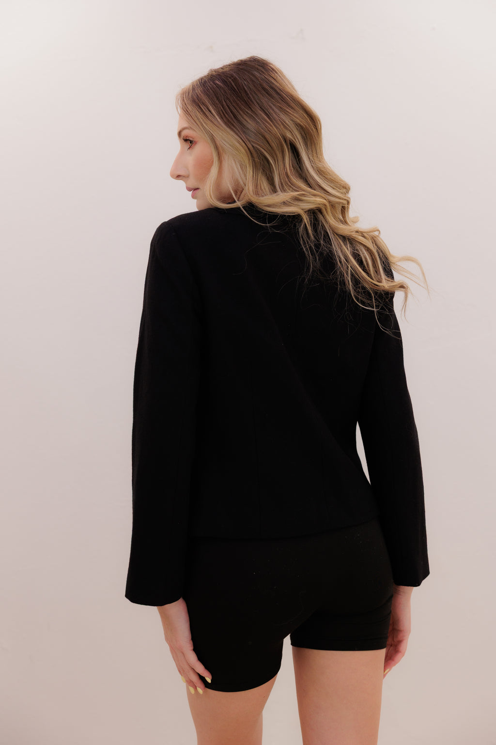 Ruffle Blazer