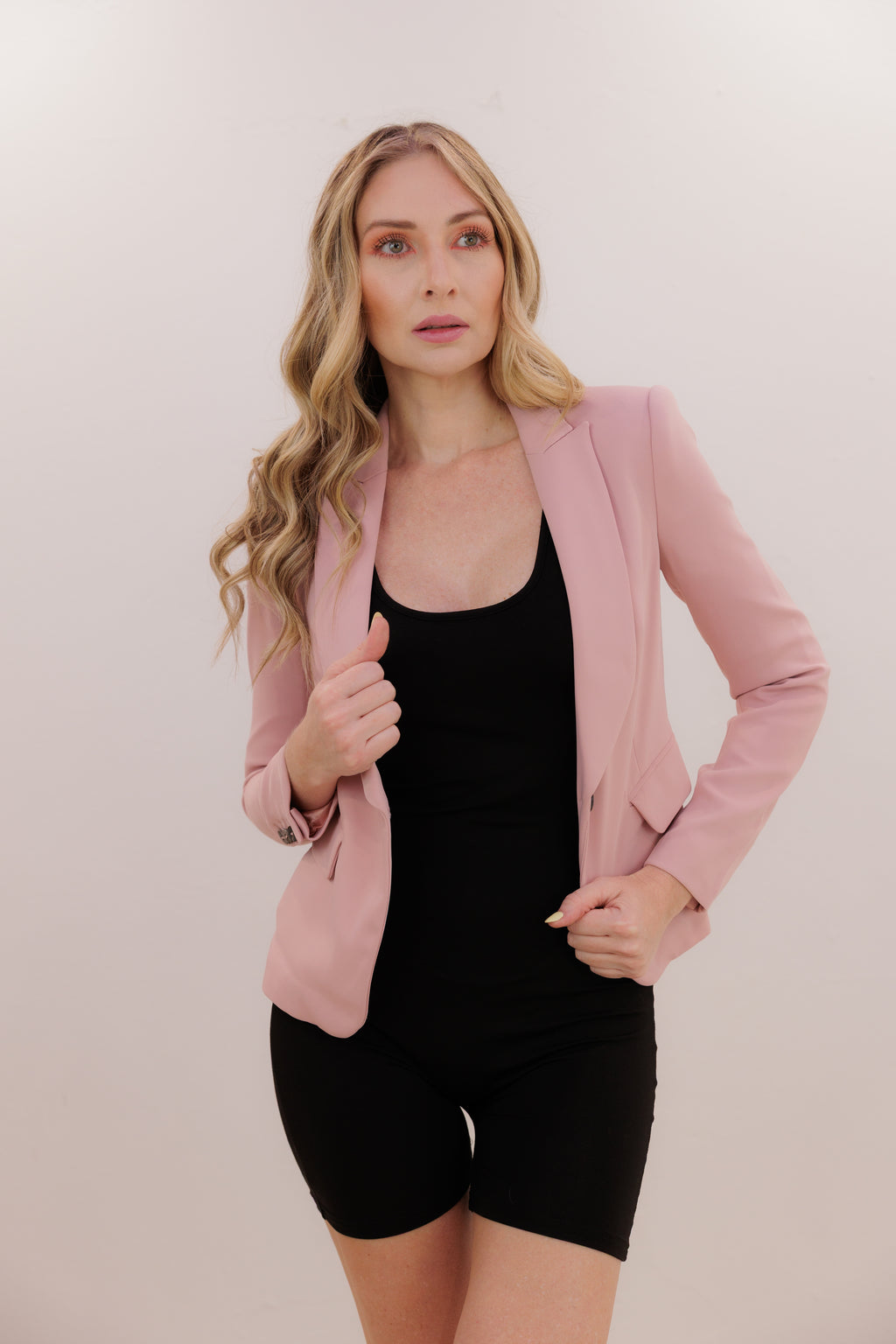 Blush Elegance Blazer