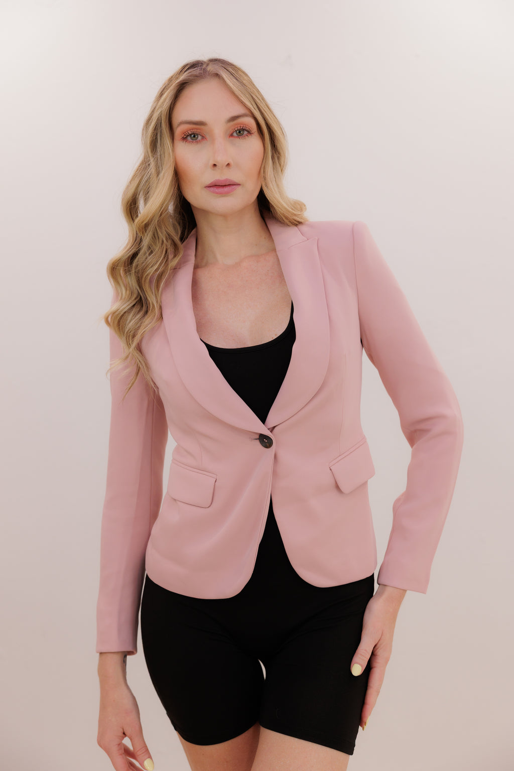 Blush Elegance Blazer