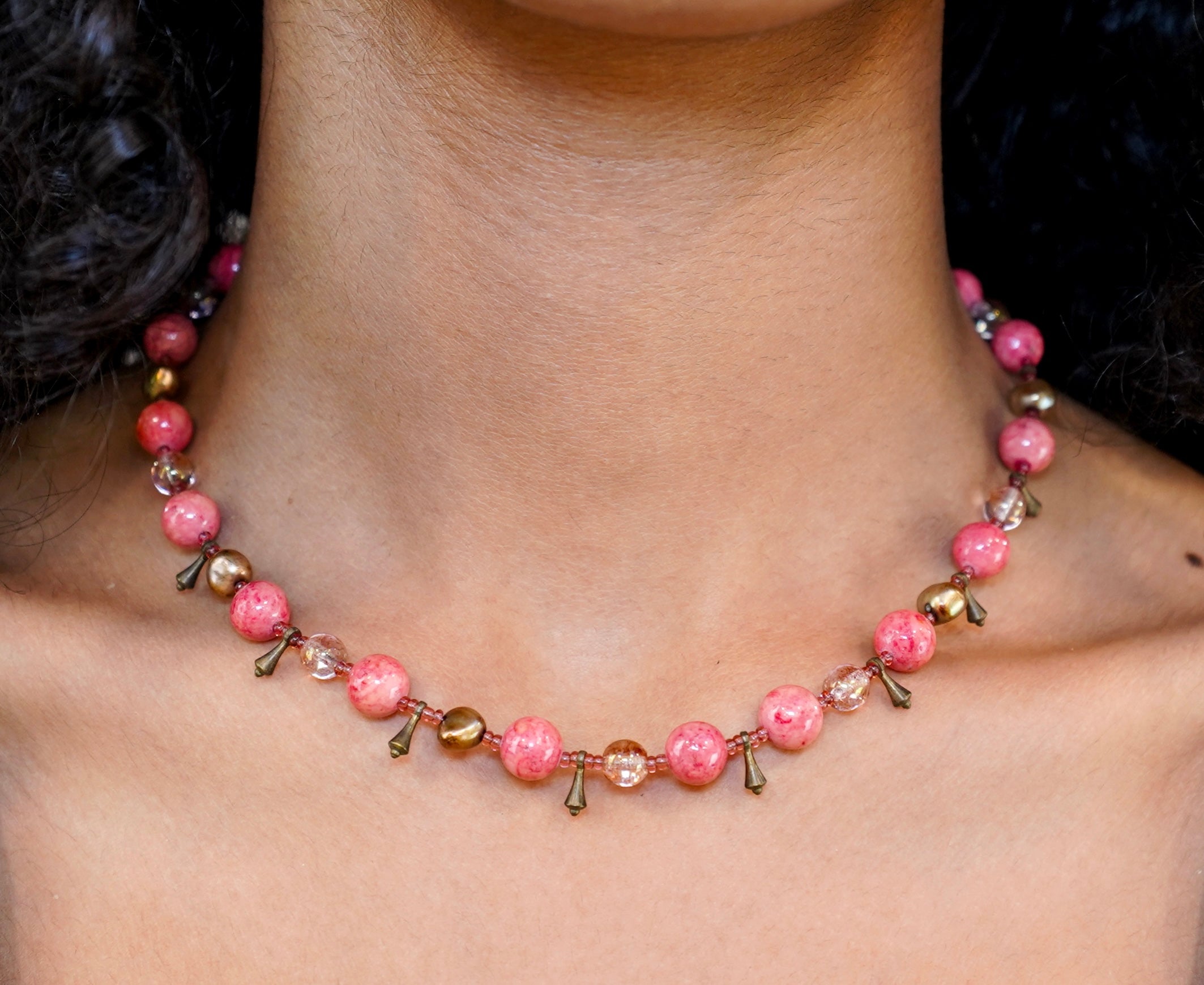 Rosé Charm Necklace