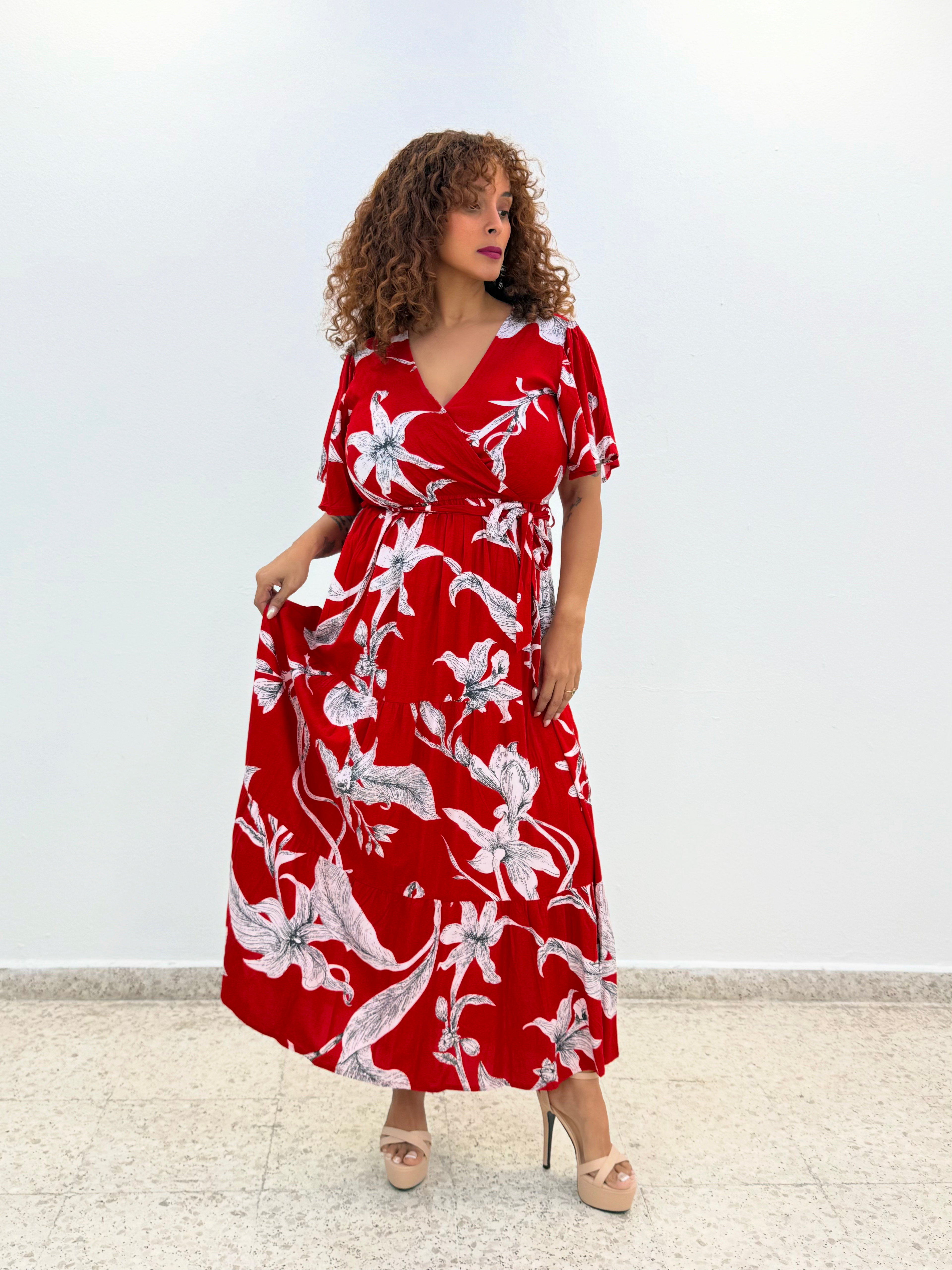 Scarlet Bloom Dress