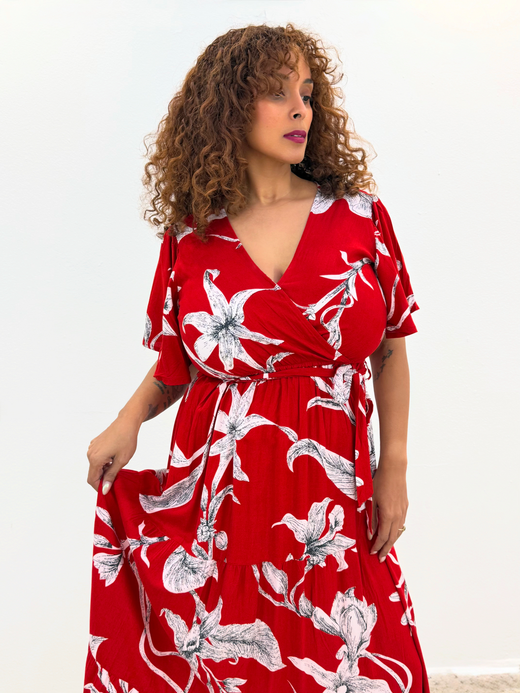 Scarlet Bloom Dress