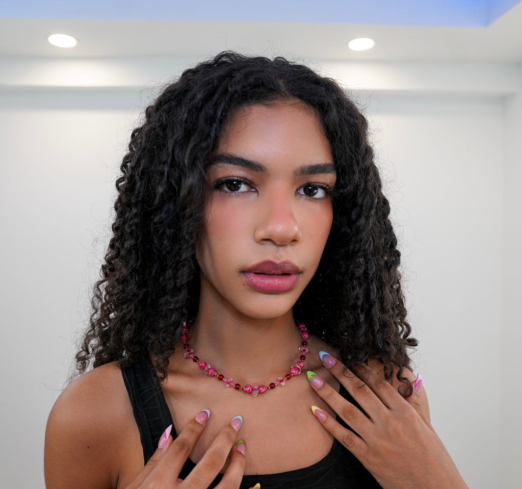 Rosé Crystal Necklace