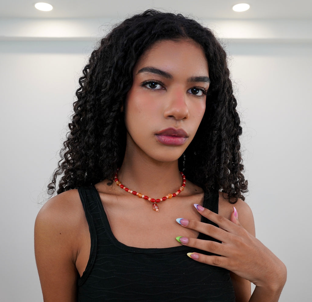 Sunset Coral Necklace