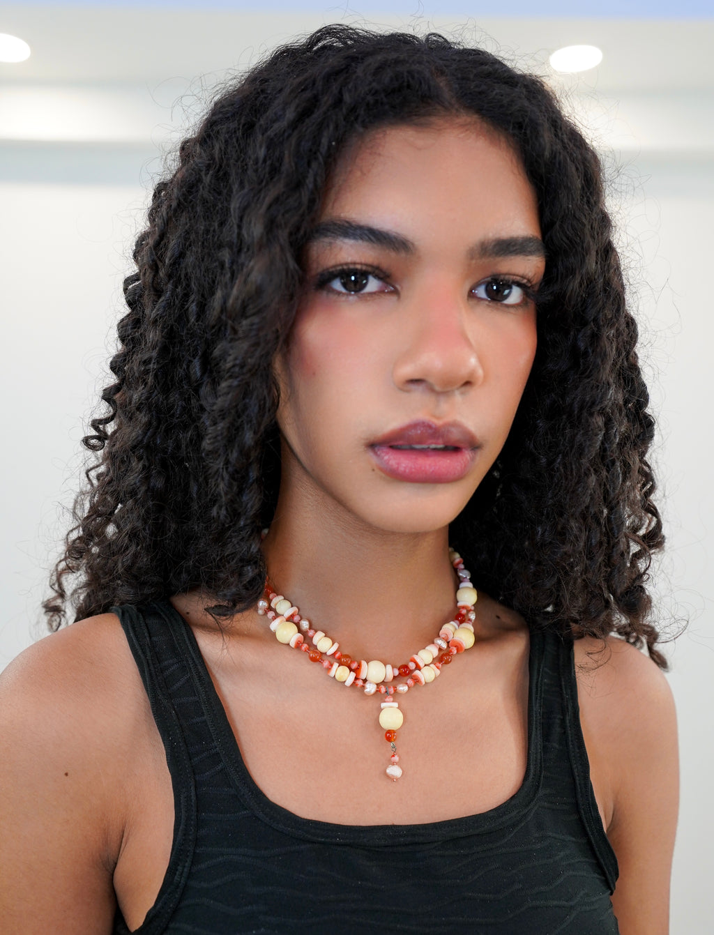 Coral Pearl Necklace