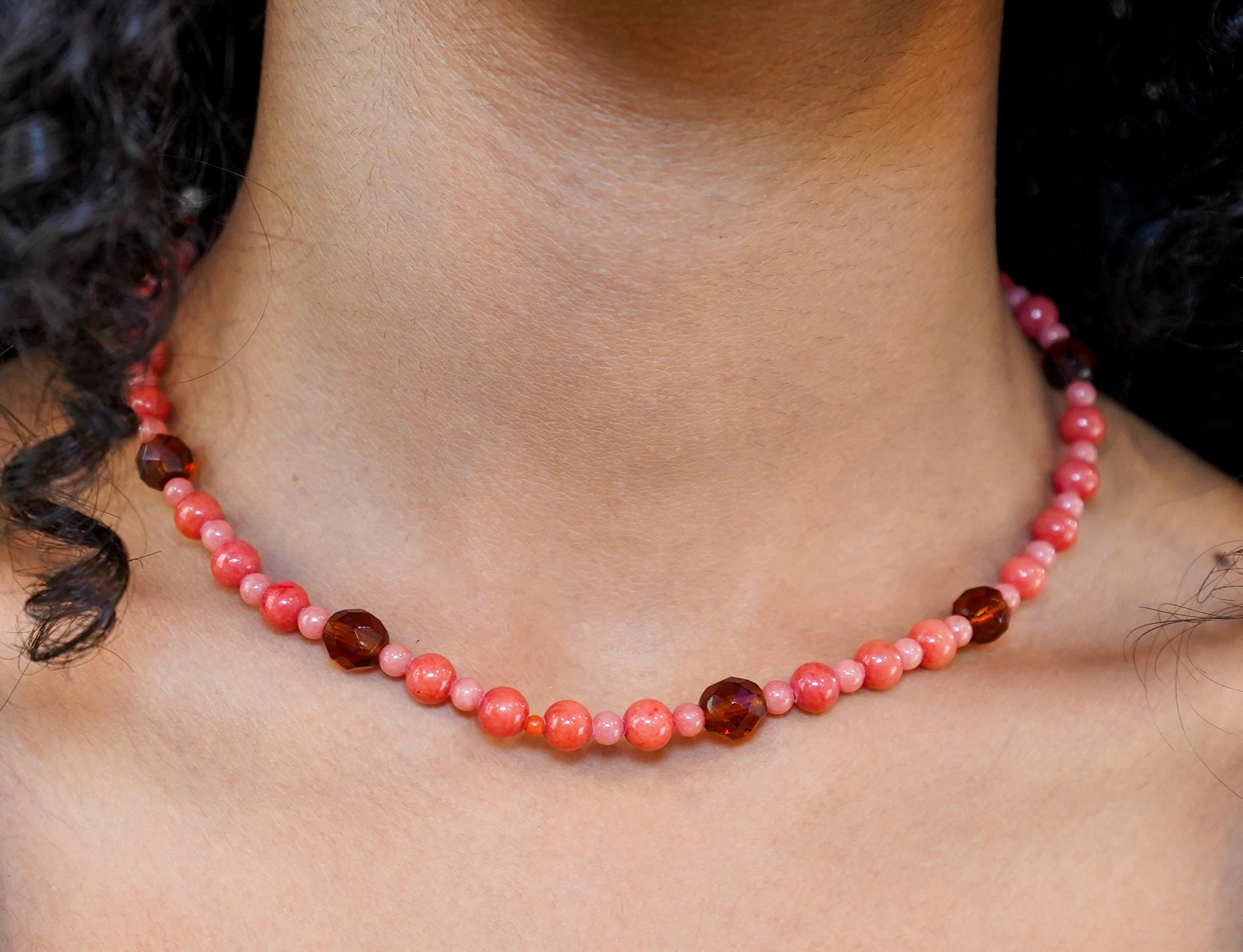 Coral Glow Necklace