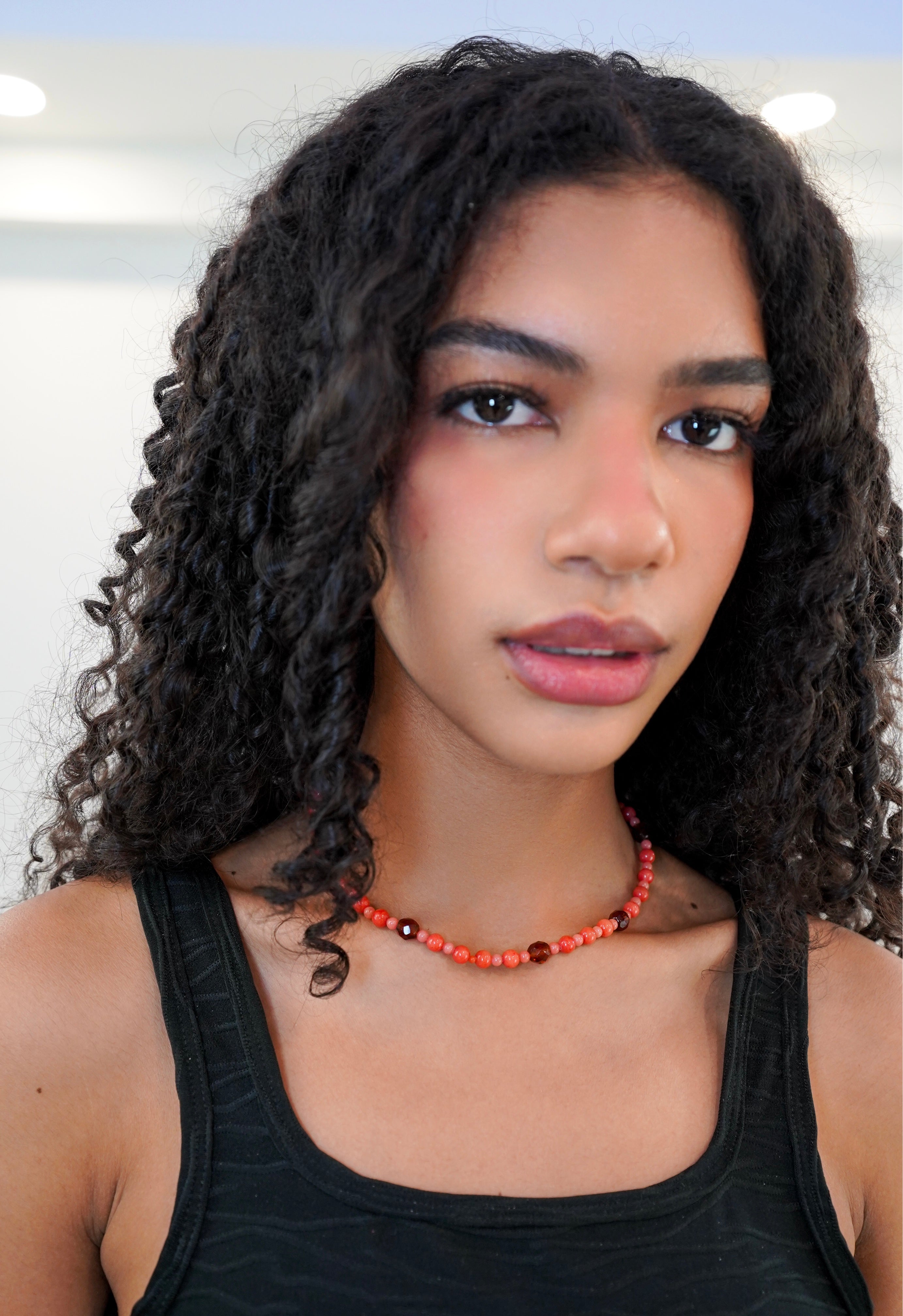 Coral Glow Necklace