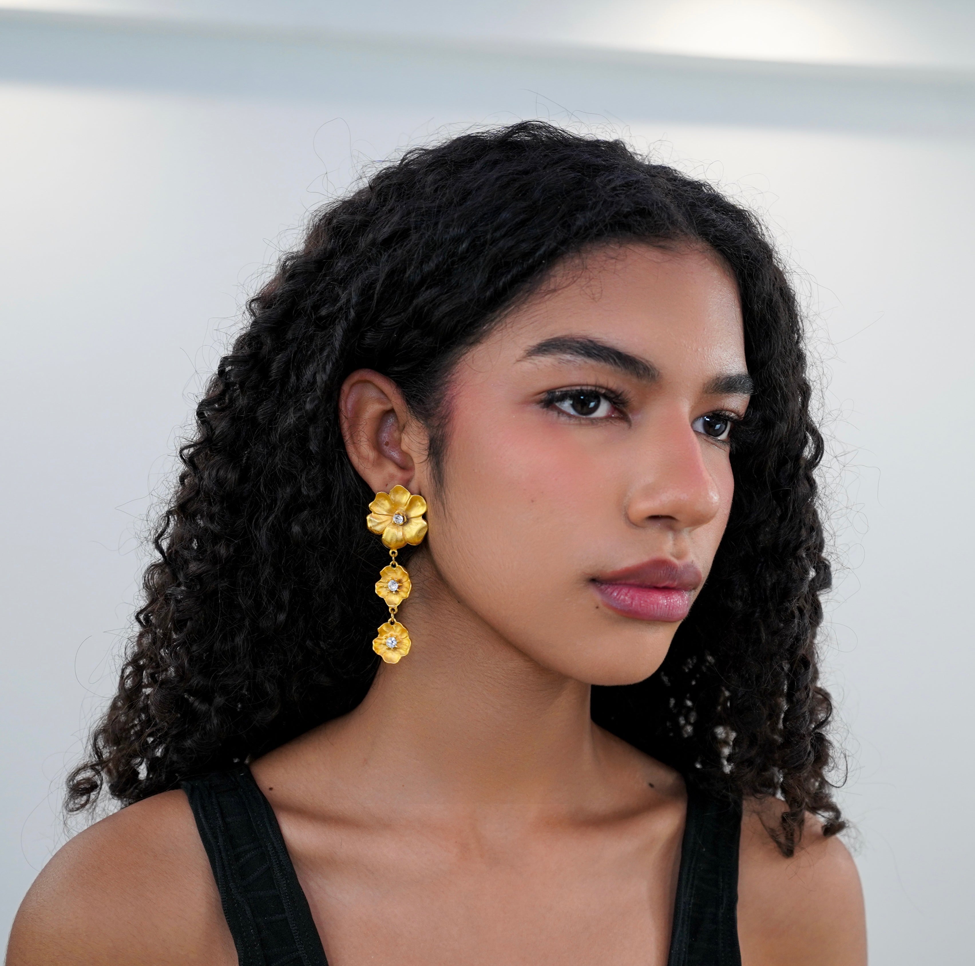 Golden Blossom Earrings